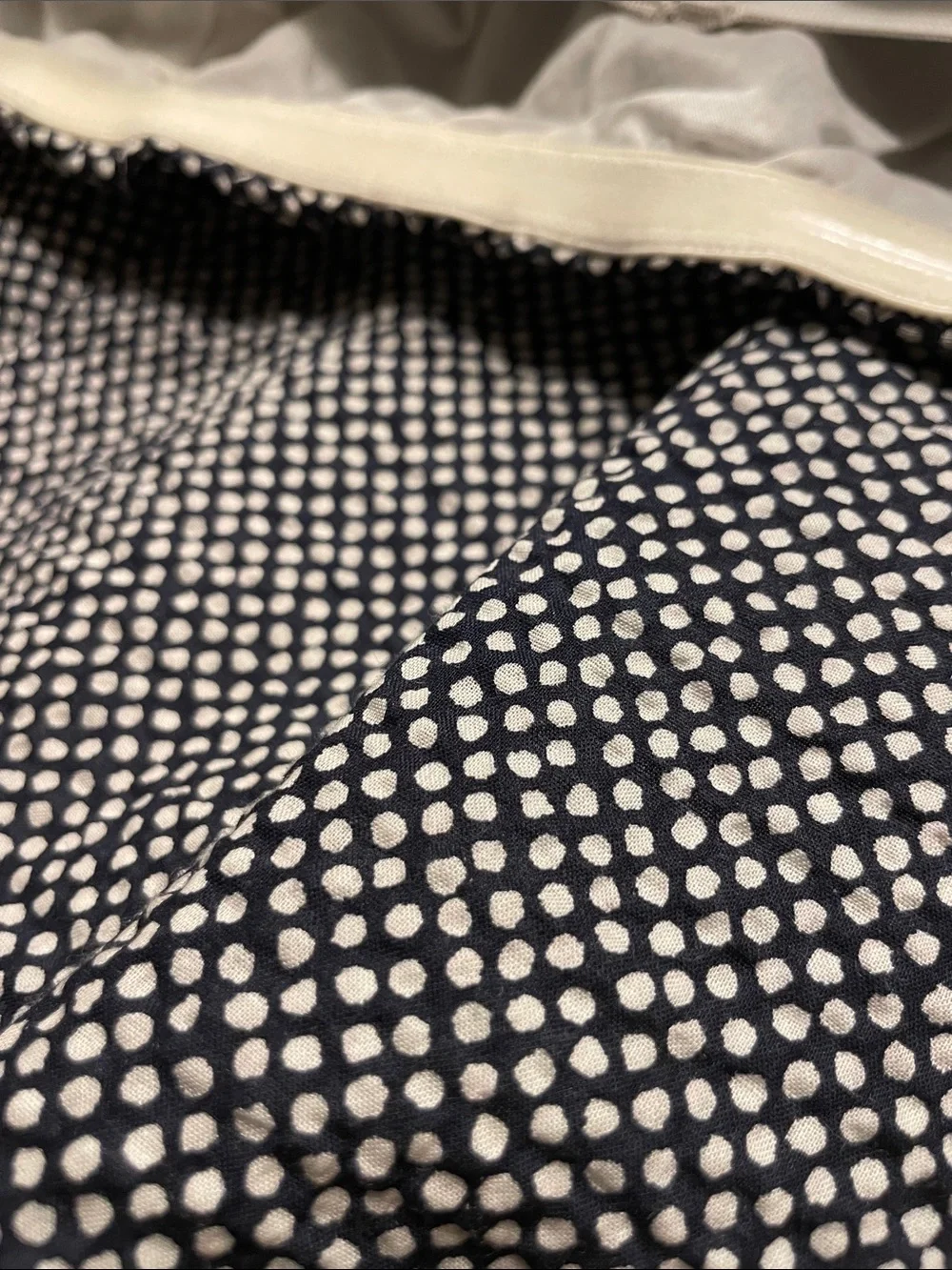 J. Crew Strapless Black and White Polka Dot Dress